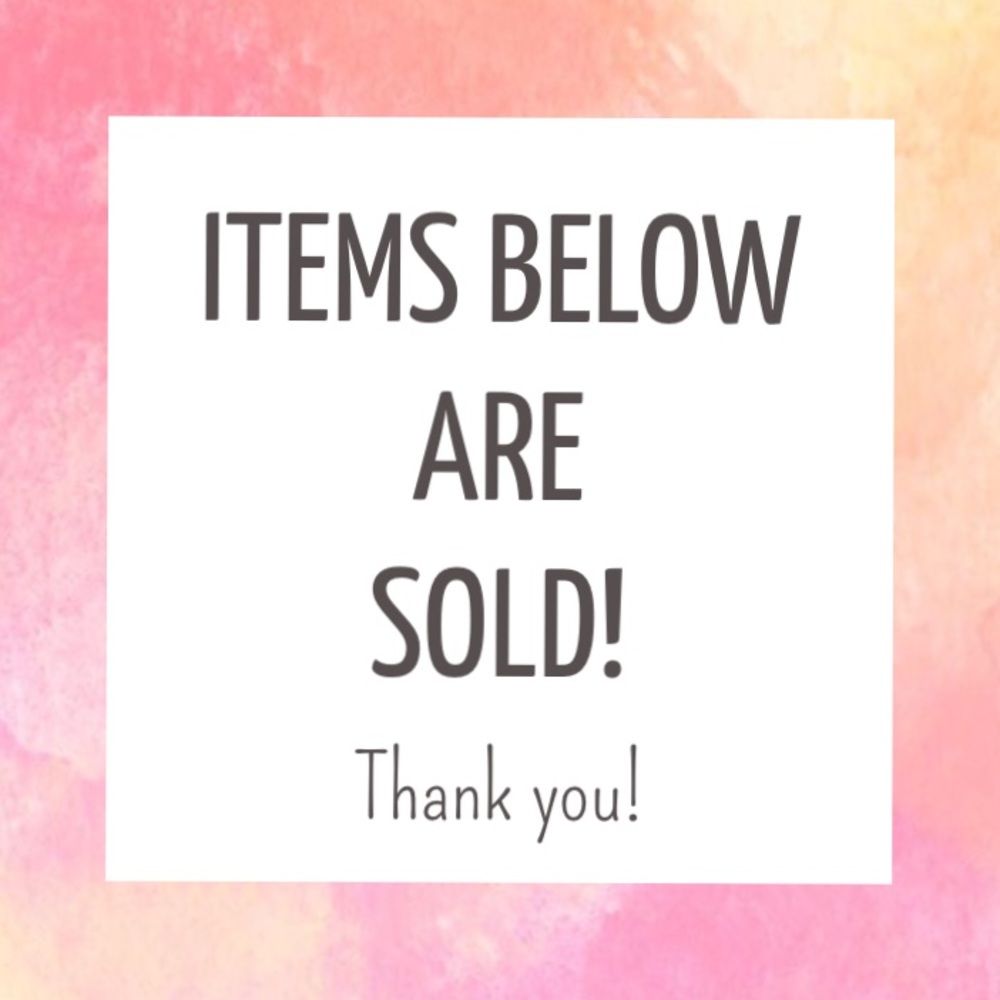🚫SOLD ITEMS BELOW🚫